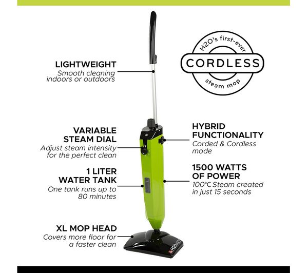 H2O iGO Cordless Steam Mop