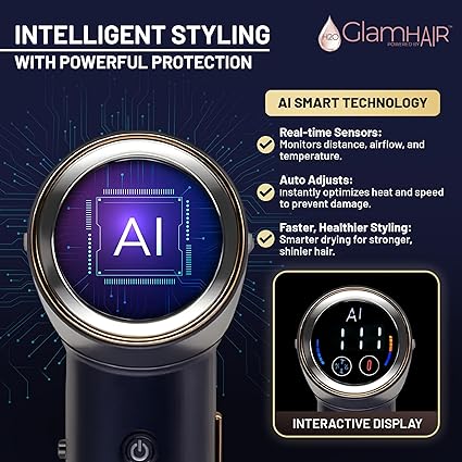 H2O Glam Intelligent AI Hair Dryer