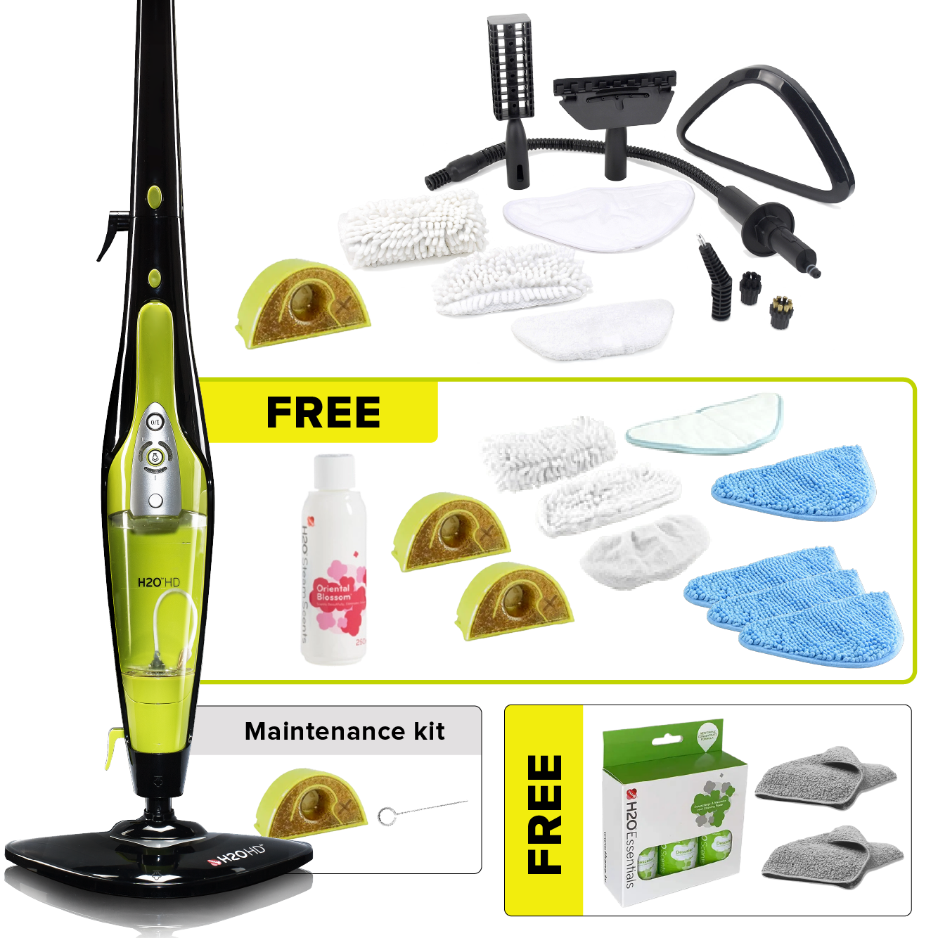 H2O HD® Pro Ultimate-pakke med vedlikeholdssett og GRATIS kjøler