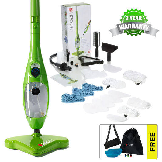H2O X5® Deluxe ångtvätt (GRATIS Elite tillbehörspaket)