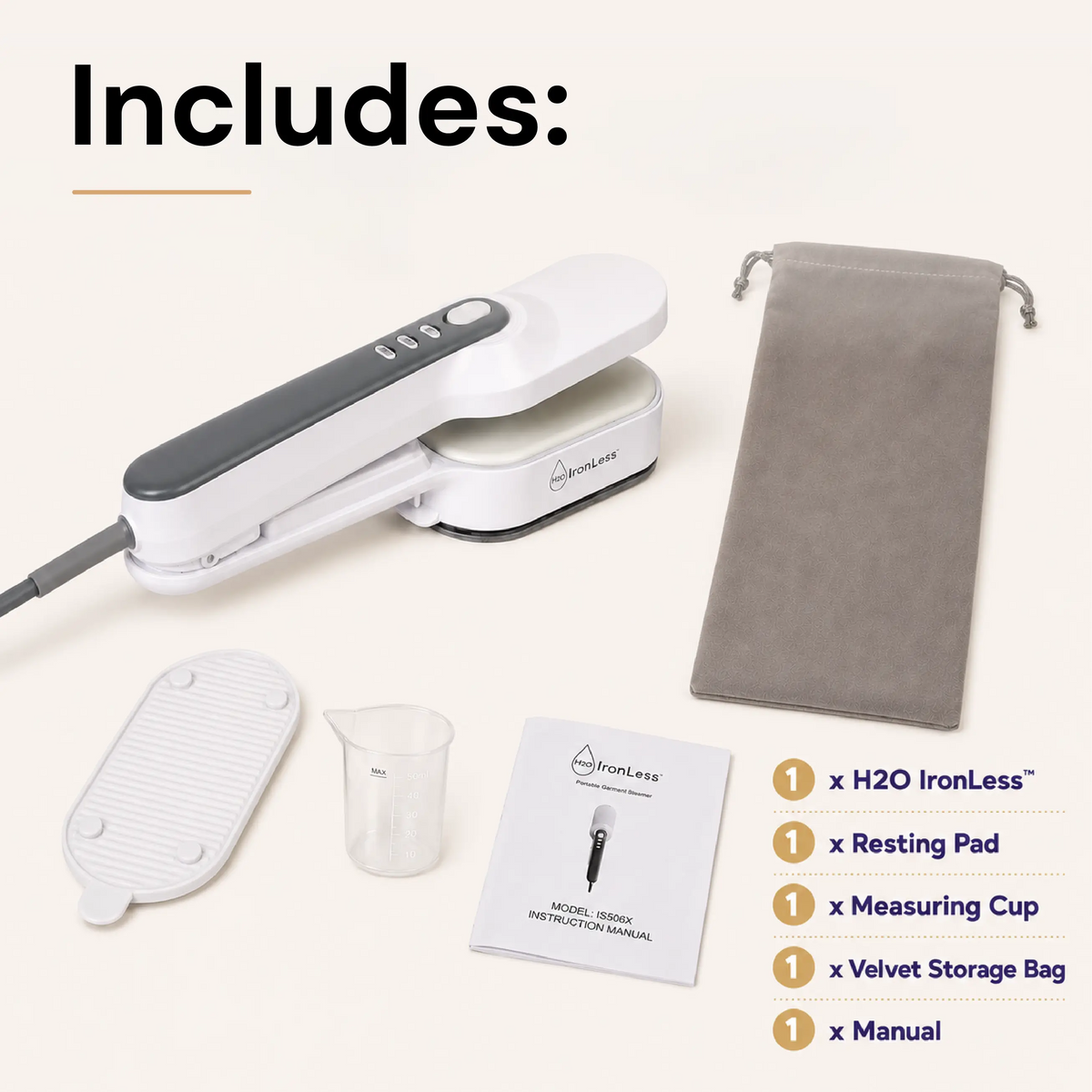 H2O IronLess™ 3-in-1