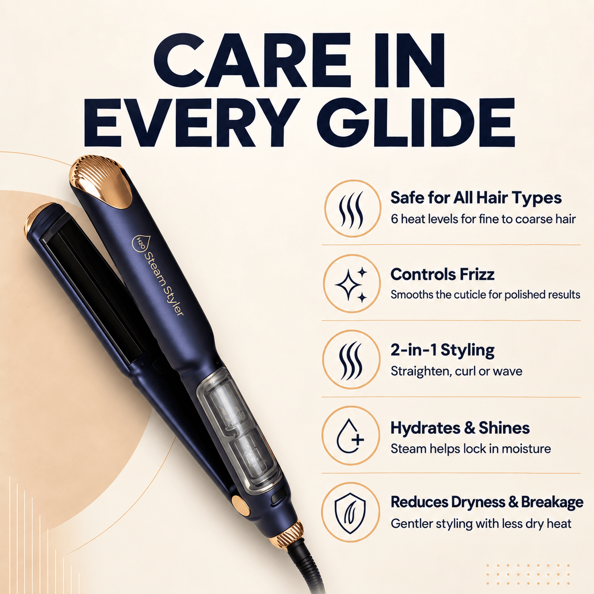H2O Steam Styler™ 2-in-1