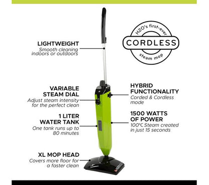 H2O iGO Cordless Steam Mop
